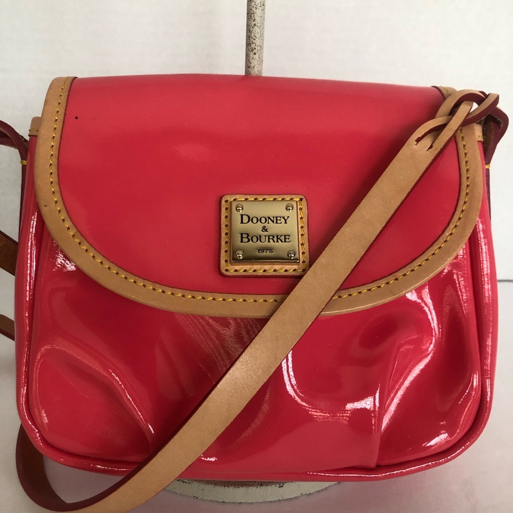 Dooney & Bourke pink patent leather crossbody